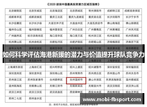 如何科学评估海港新援的潜力与价值提升球队竞争力