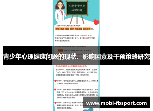 青少年心理健康问题的现状、影响因素及干预策略研究